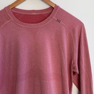 lululemon Metal Vent Tech Long Sleeve Heathered Red Size M